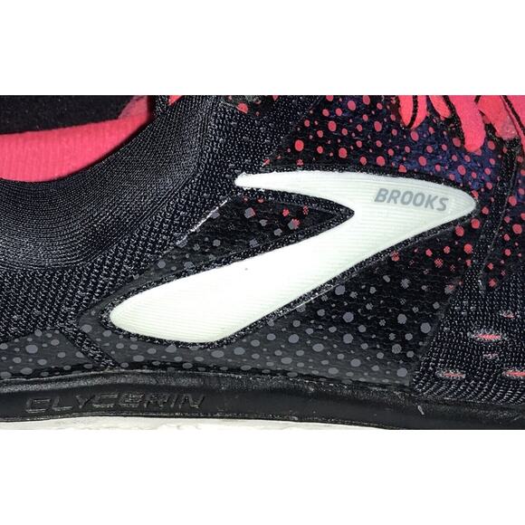 Brooks Glycerin 16 Women's Sz 6.5B Black/Pink Walking Training Running Sneakers - Picture 15 of 16